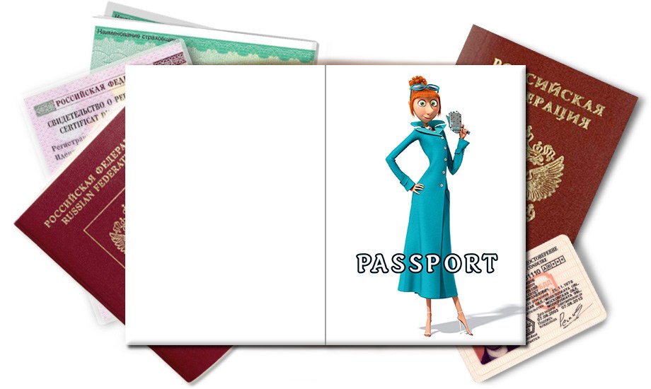 Обложка на паспорт Люси Уайлд